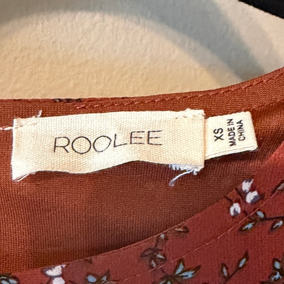 Roolee Terracotta Floral Midi Dress - Picture 2 of 6